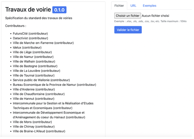 Importer mon csv dans Validata